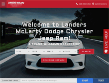 Tablet Screenshot of landersmclartydcjal.com